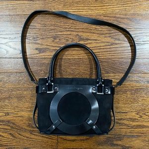 Salvatore Ferragamo Suede and Leather Trim bag